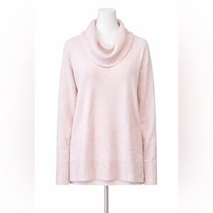 Reitmans Cowl Neck Knit Sweater Light Pink Medium